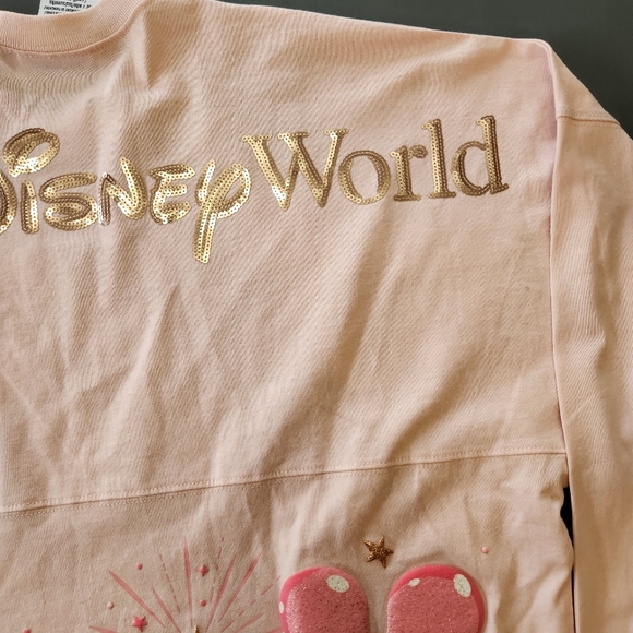 Walt Disney World Parks Medium Mickey Mouse Pink Balloons Spirit Jersey Shirt - Picture 5 of 15